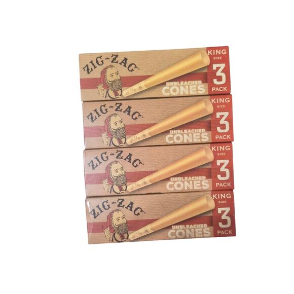 Zig-Zag King Size Cones • Pre-Rolled Smoking Cones • Ultra Thin Paper - Picture 1 of 1